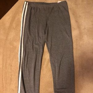 SO Grey Striped Yoga Pants Nearly New Condition